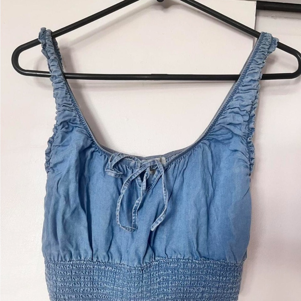 Blue Sleeveless Top